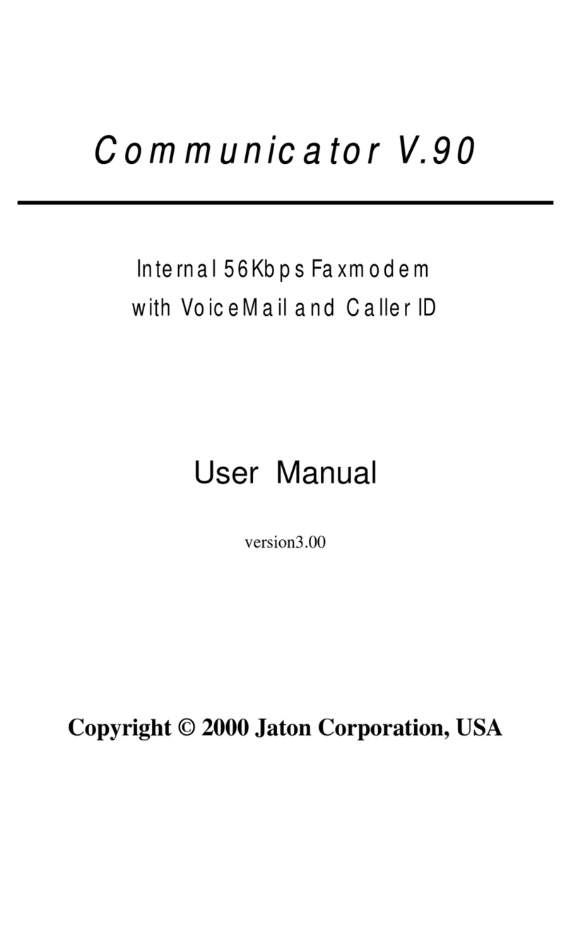 Jaton Communicator V.90 user manual