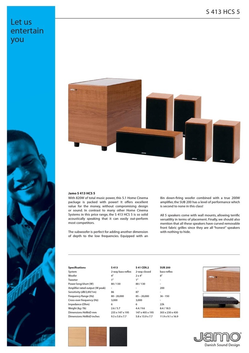 JAMO SUB 200 datasheet