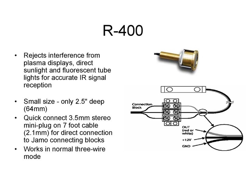 JAMO R-400 Specification sheet