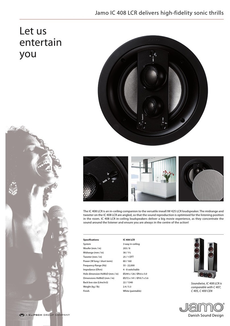 JAMO IC 408 LCR User manual