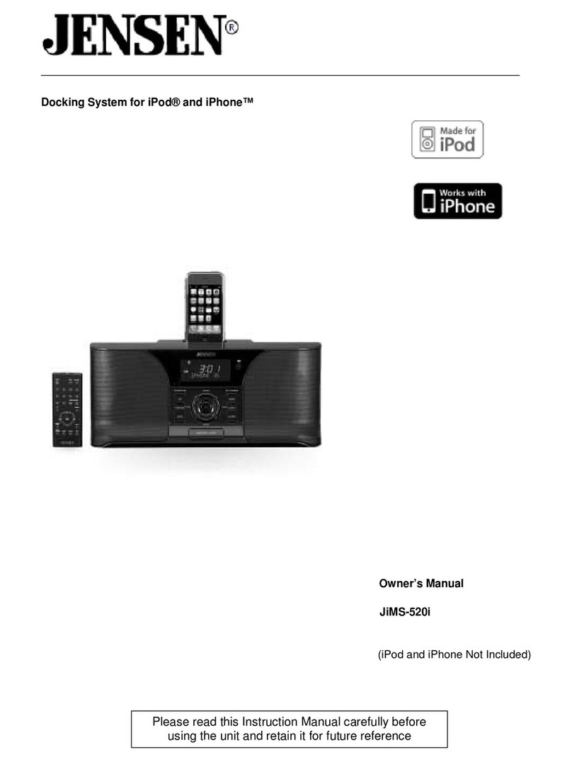 Jensen JiMS-520i User manual