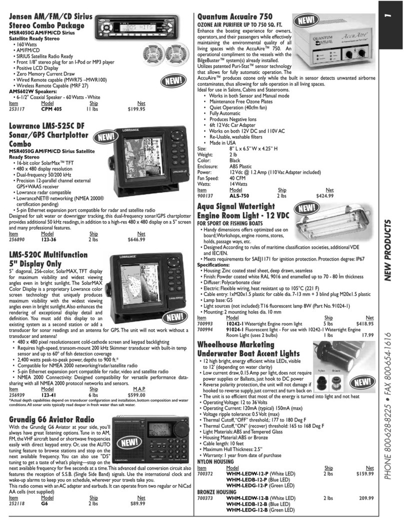 Jensen 256939 User manual