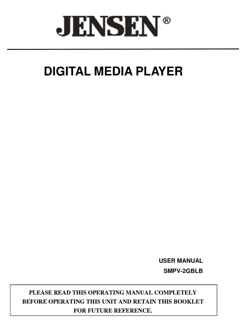 Jensen SMPV-2GBLB user manual