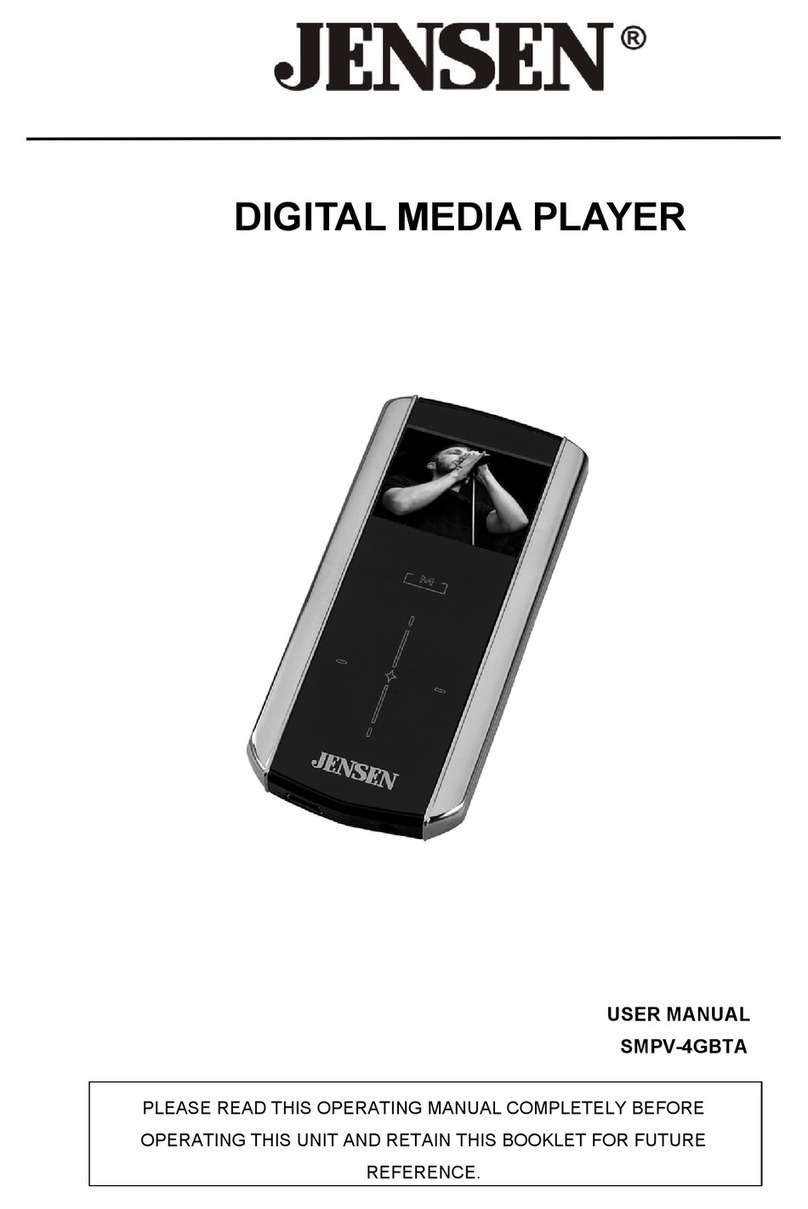 Jensen SMPV-4GBTA user manual