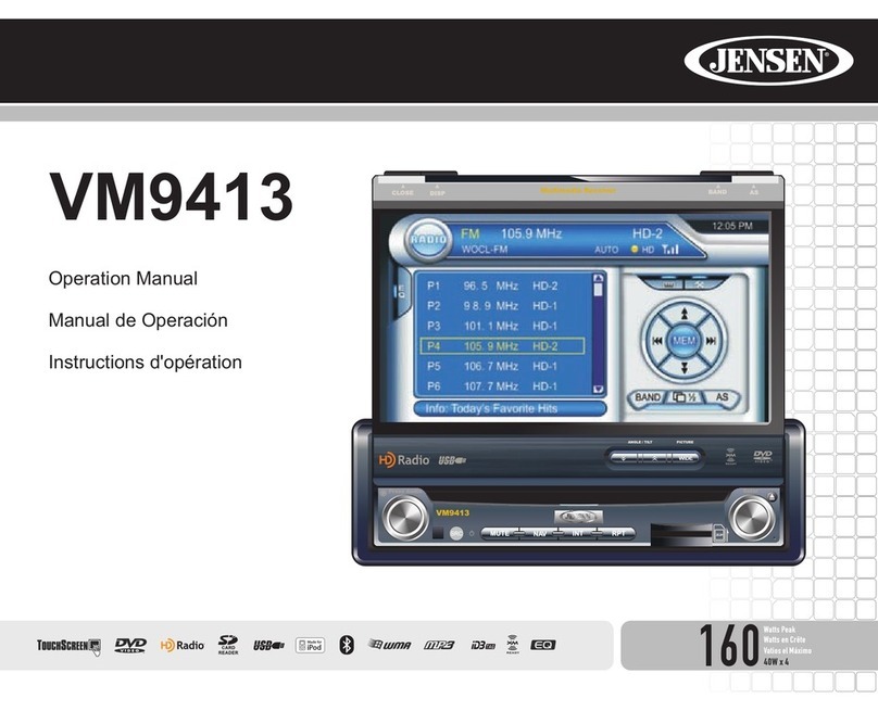 Jensen VM9413 User manual