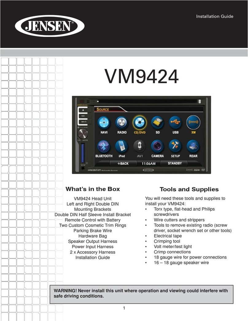 Jensen VM9424 User manual