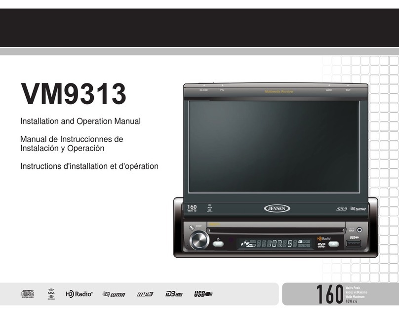 Jensen VM9313 User manual