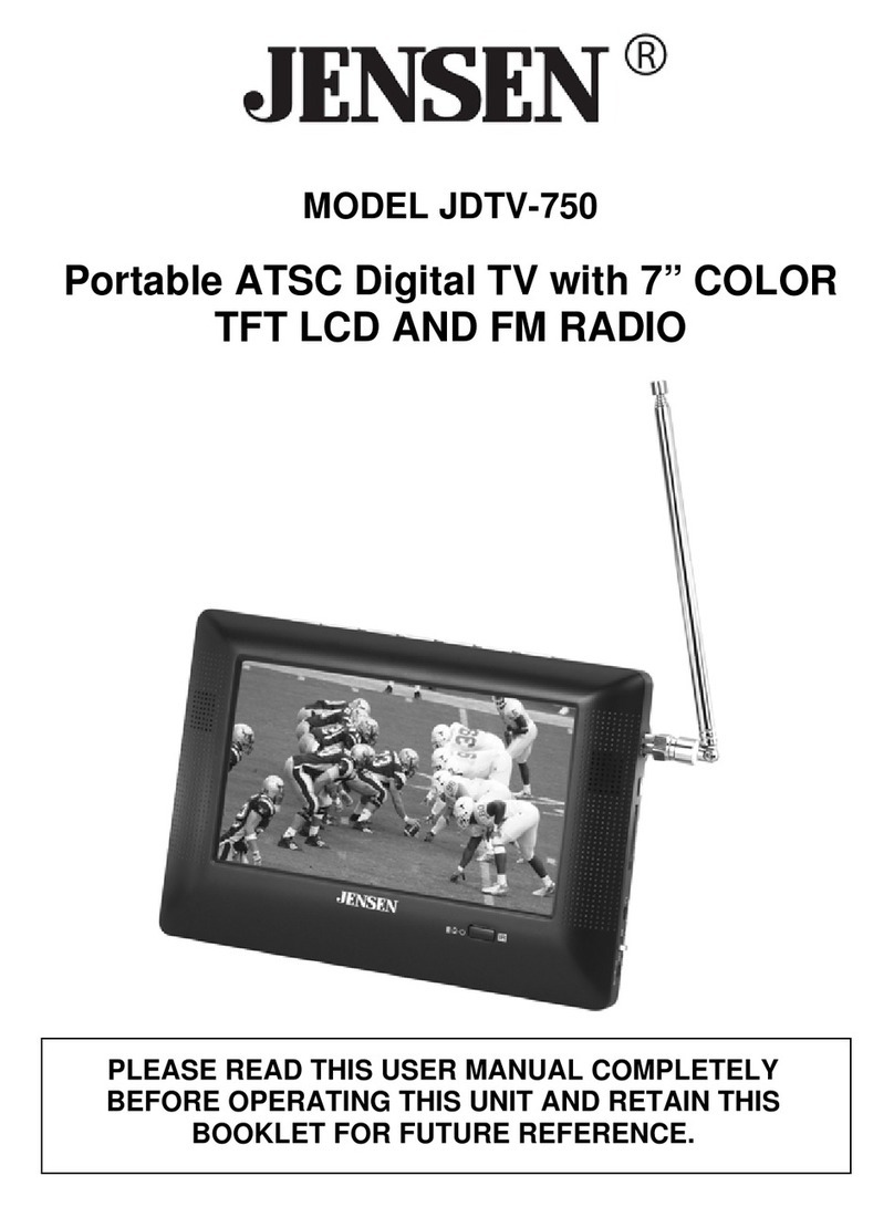 Jensen JDTV-750 user manual