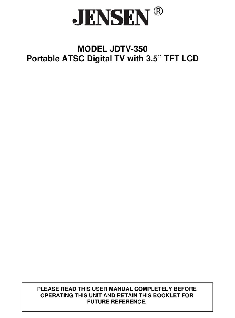 Jensen JDTV-350 user manual