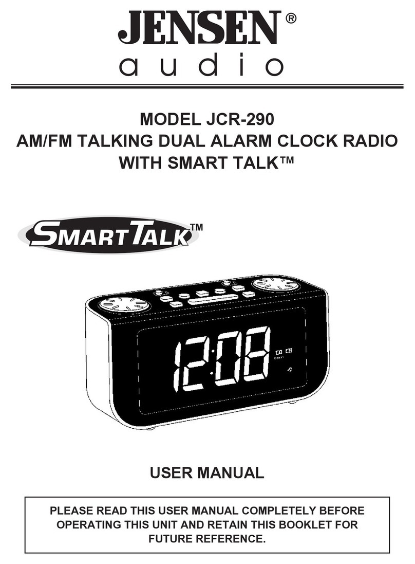 Jensen Smart Talk JCR-290 User manual