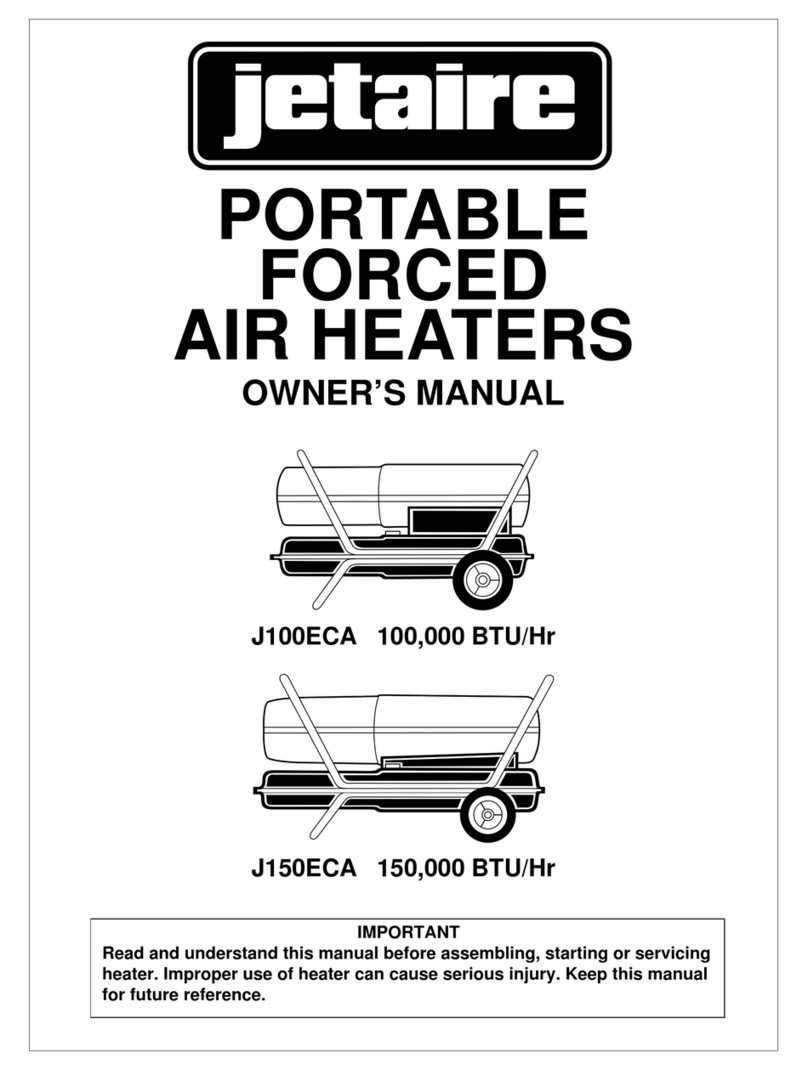 Jetaire J100ECA owner's manual