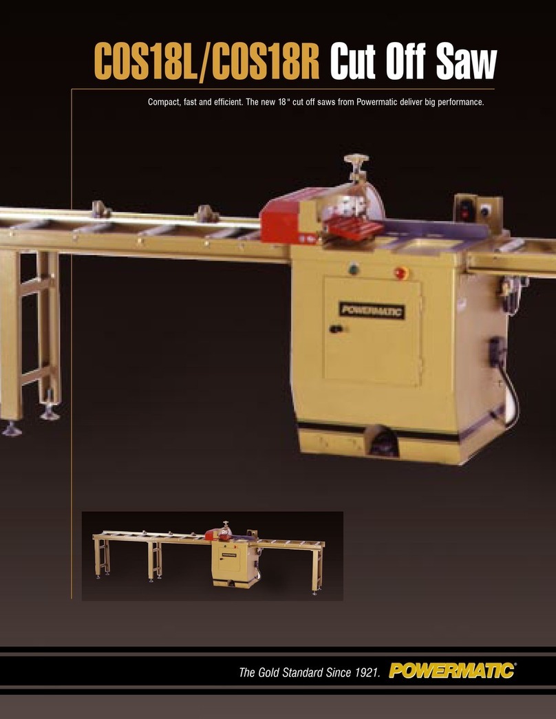 Powermatic COS18L User manual