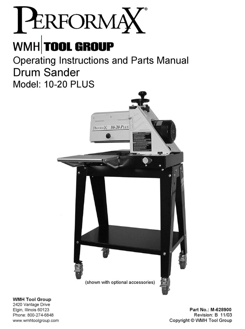 Performax M-628900 Operating instructions and parts manual