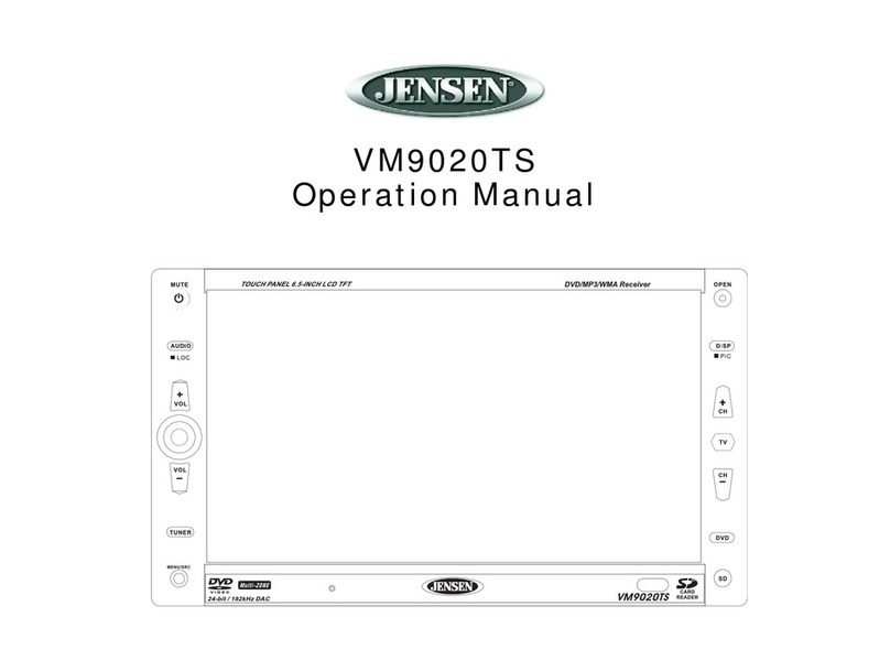 Jensen Mobile Multimedia DVD/MP3/WMA Receiver... Operation manual