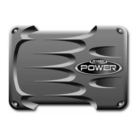 Jensen Mono Amp JPA1150M Installation & operation manual