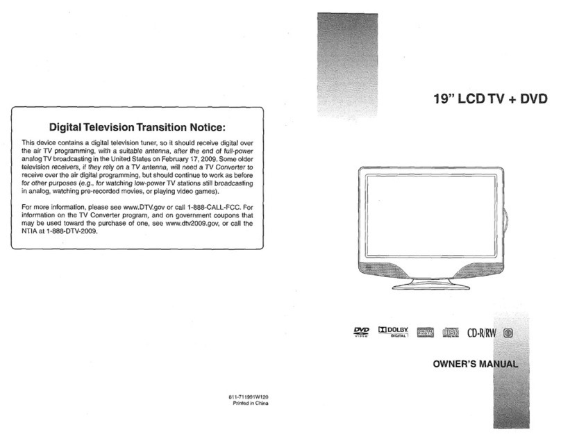 Audiovox FPE1908DVDC 19 owner's manual