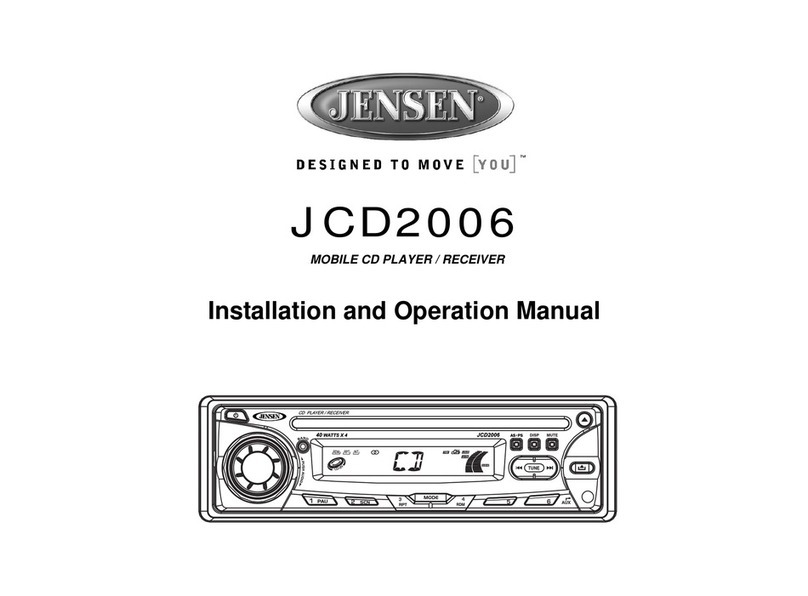 Jensen JCD2006 User manual