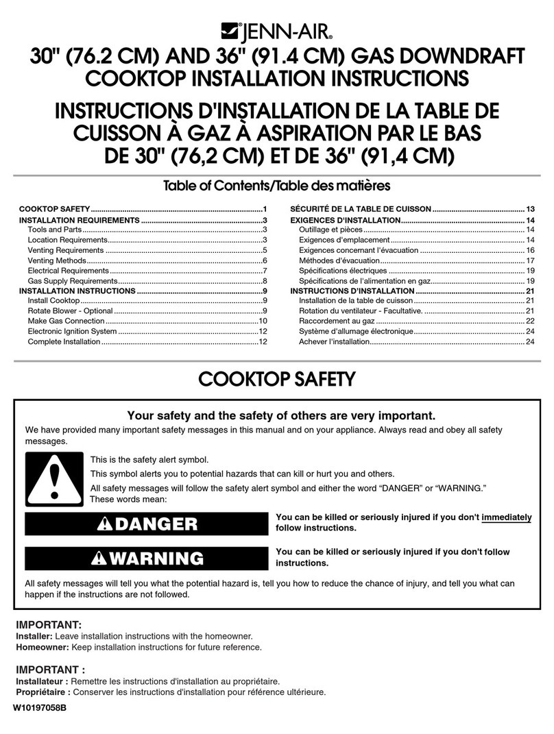 Jenn-Air W10197058B installation instructions