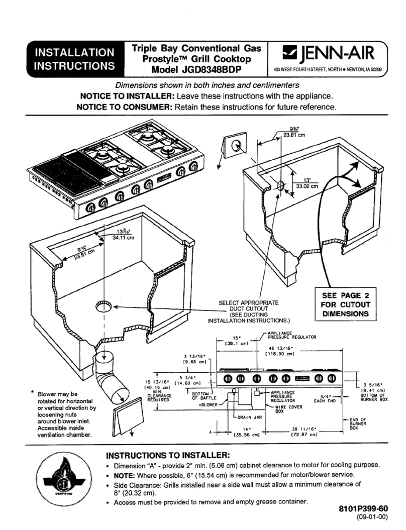Jenn-Air PROSTYLE JGD8348BDP User manual