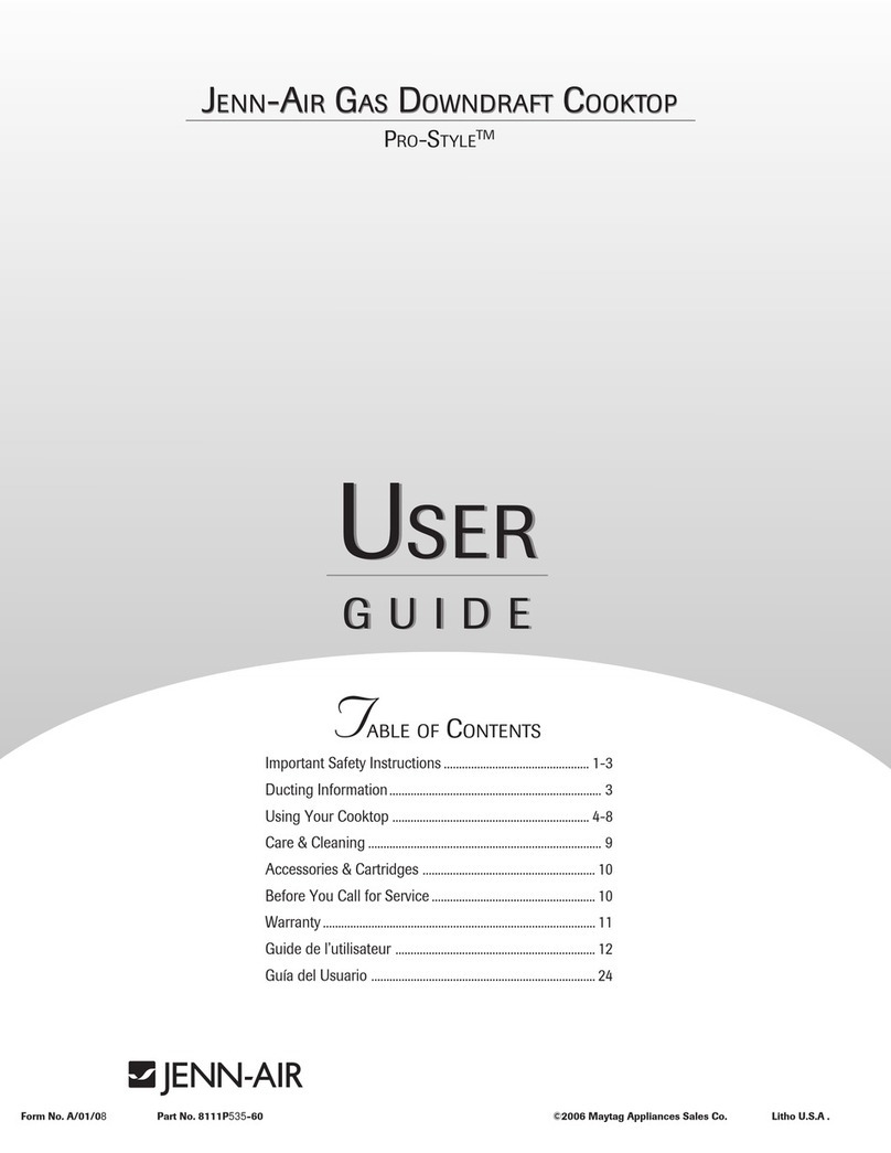 Jenn-Air PRO-STYLE 8111P535-60 User manual