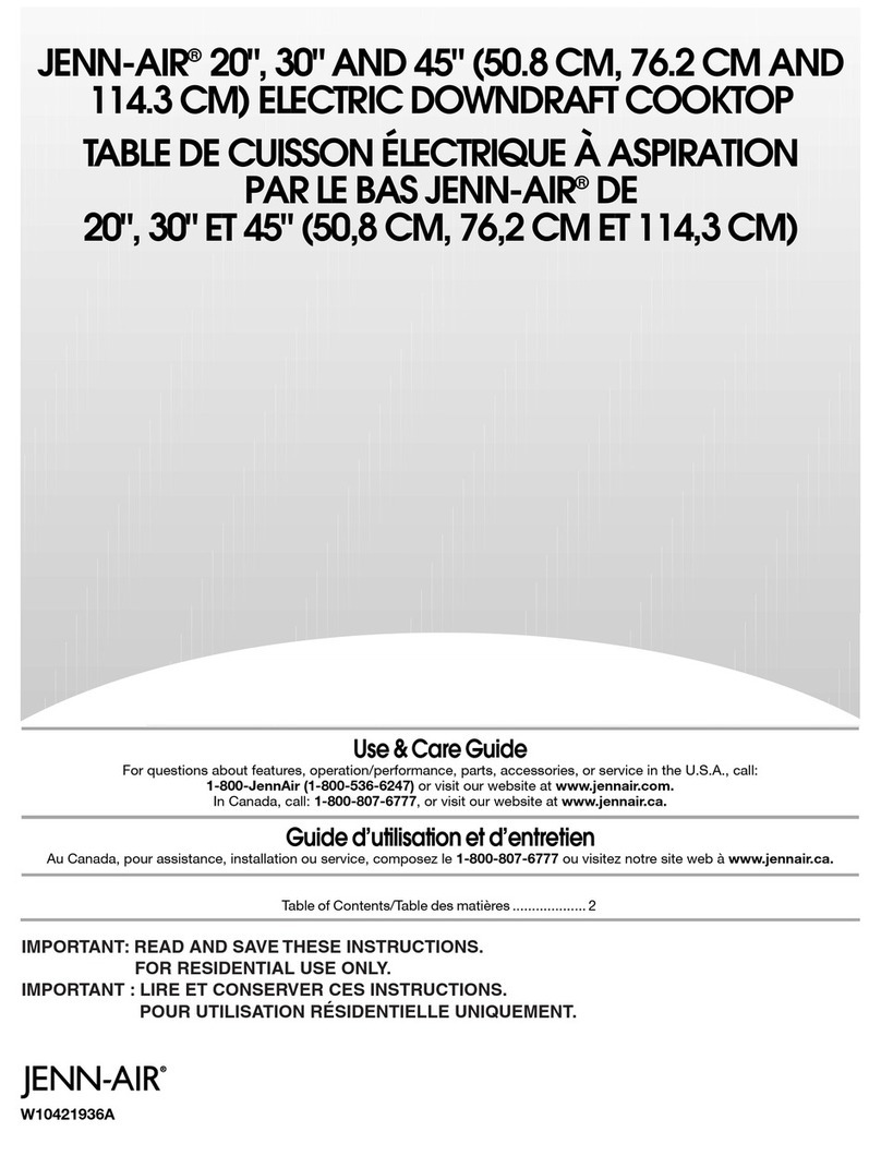 Jenn-Air 20" Use and care guide