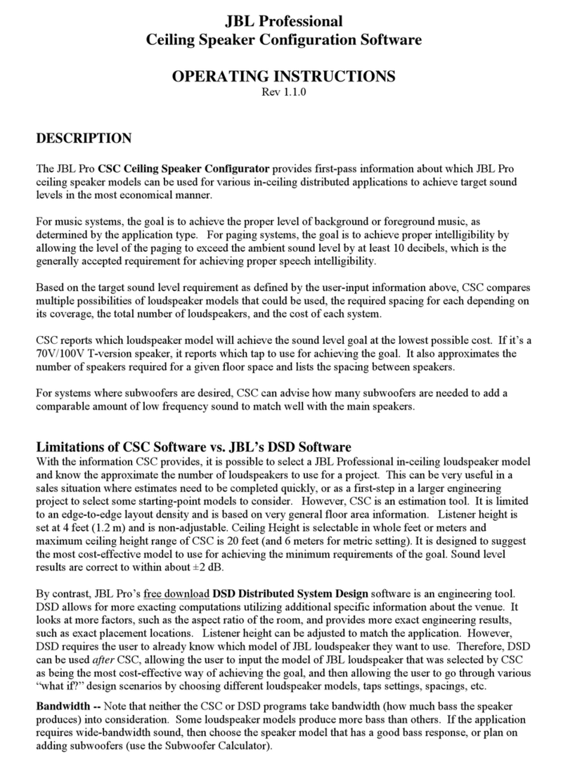 JBL Speaker User manual