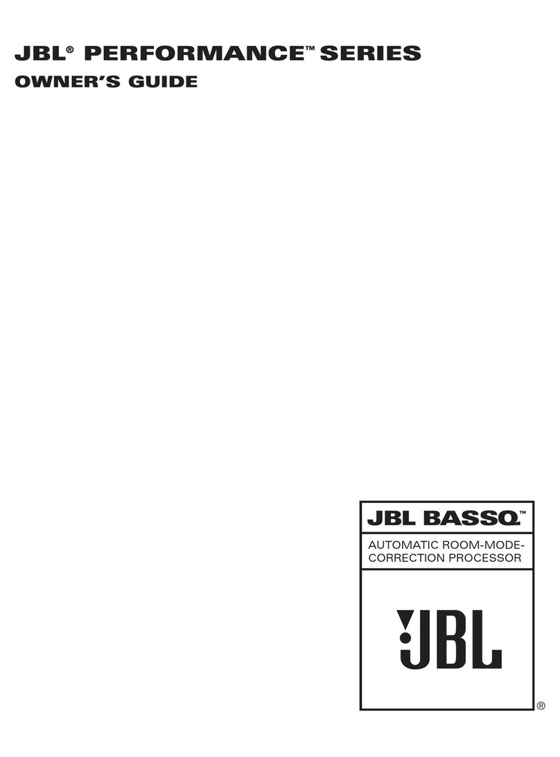 JBL Performance BASSQ User manual