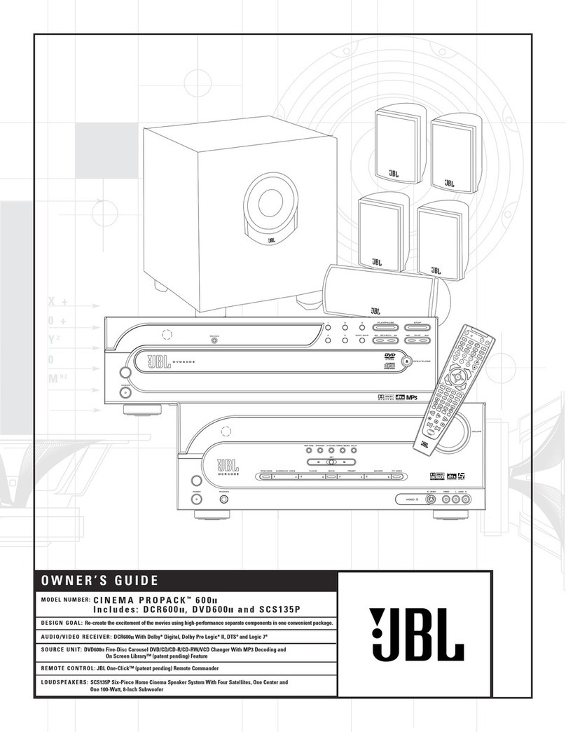JBL DCR600 II User manual
