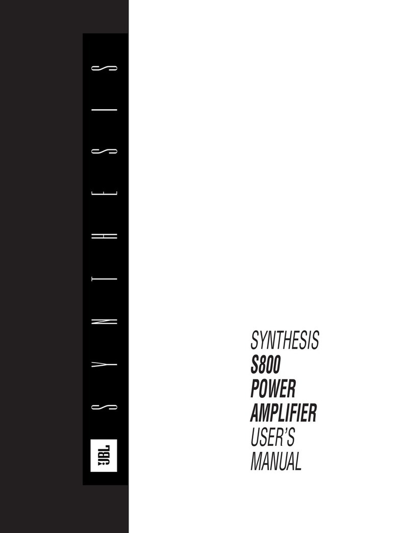JBL Synthesis S800 user manual