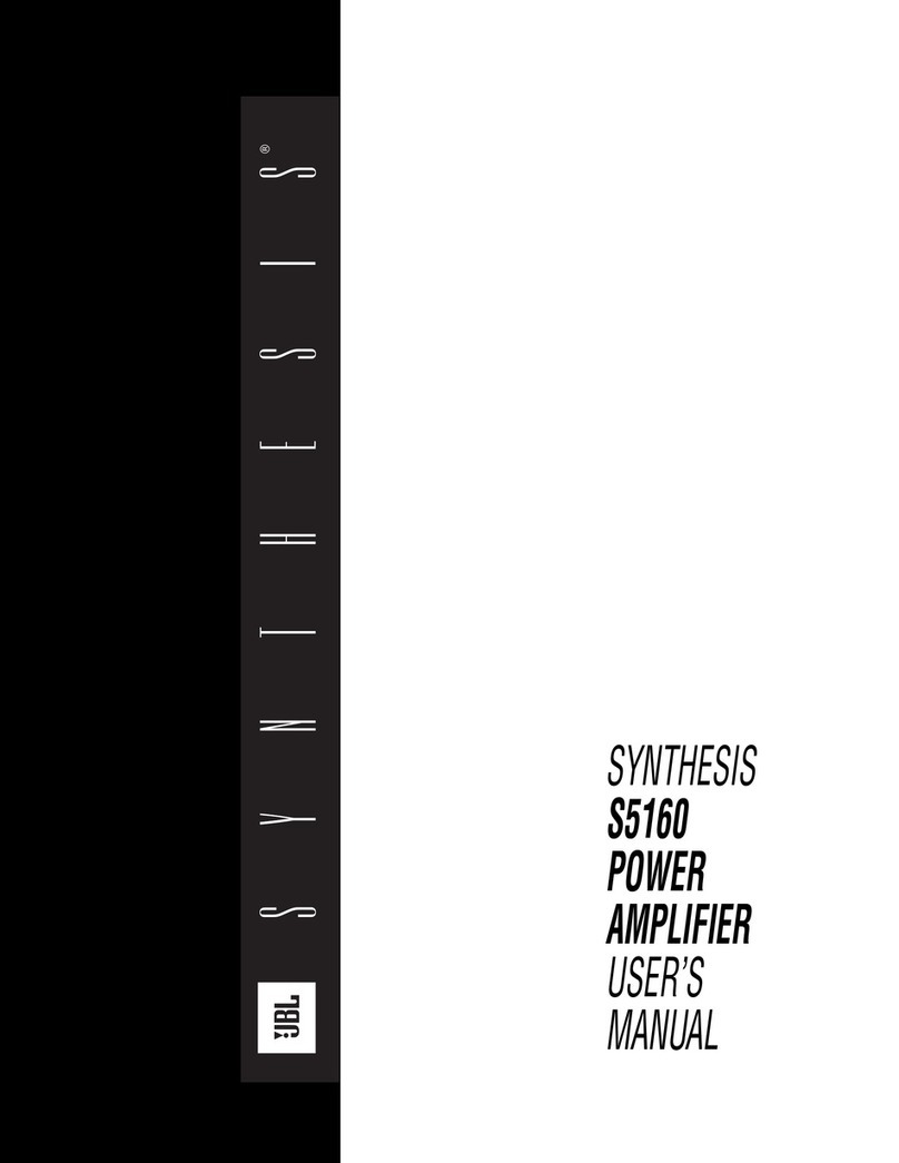 JBL Synthesis S5160 User manual