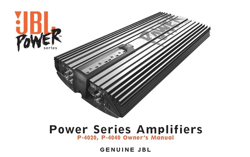 JBL Control Series owner's manual