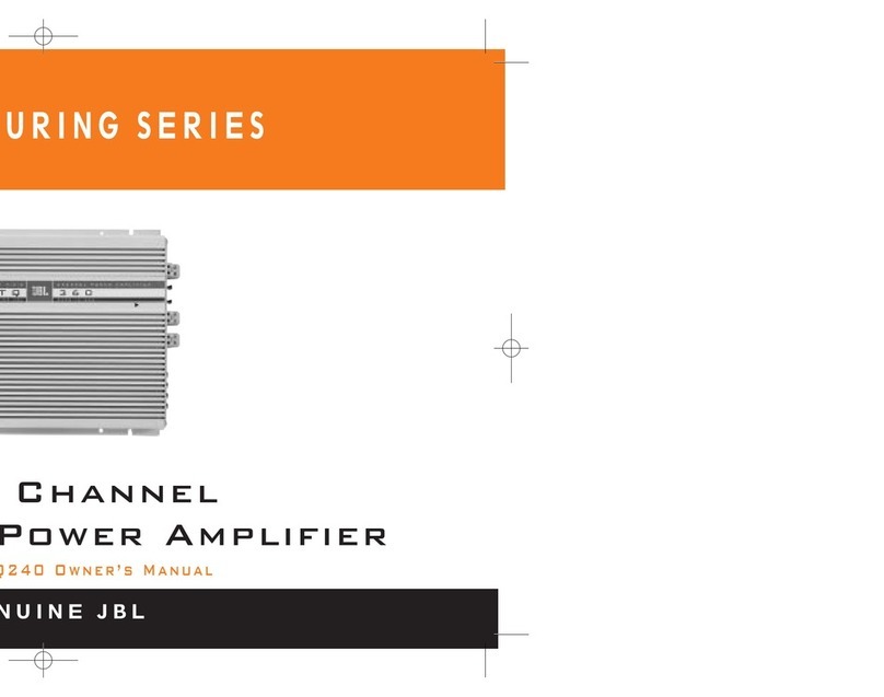 JBL GTQ240 owner's manual