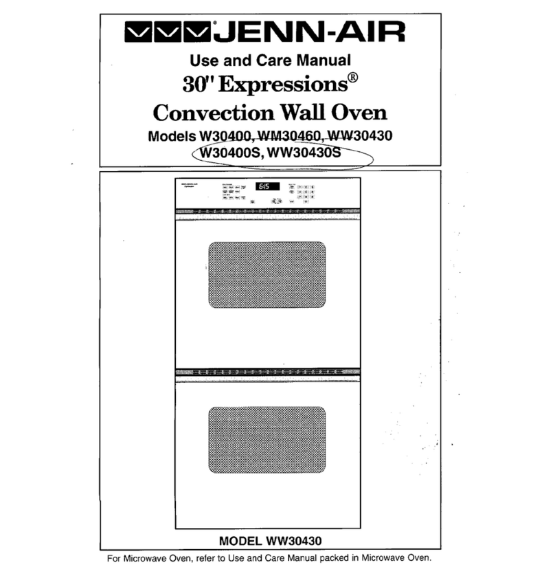 Jenn-Air EXPRESSIONS W30400 use and care manual