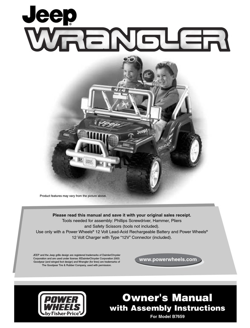 Fisher-Price Power Wheels B7659 Owner's and assembly manual