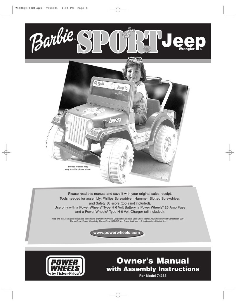 Power Wheels 74383 Assembly instructions