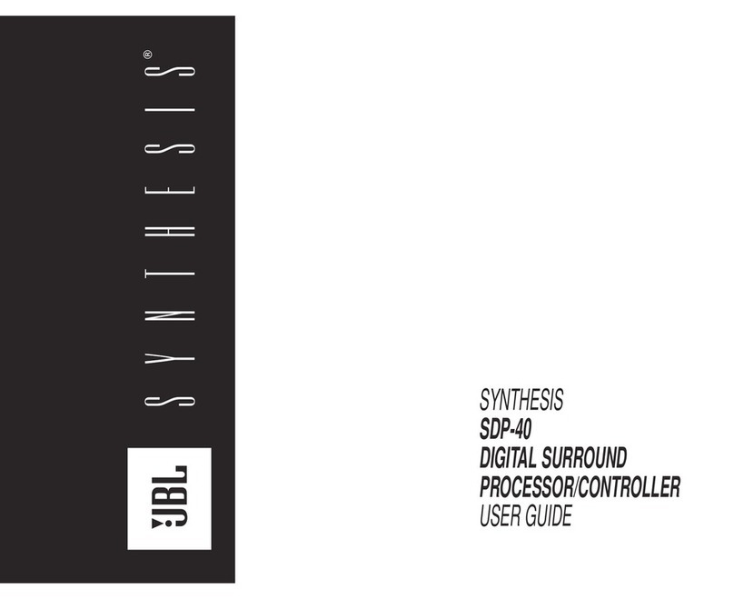 JBL SYNTHESIS SDP-40 user guide