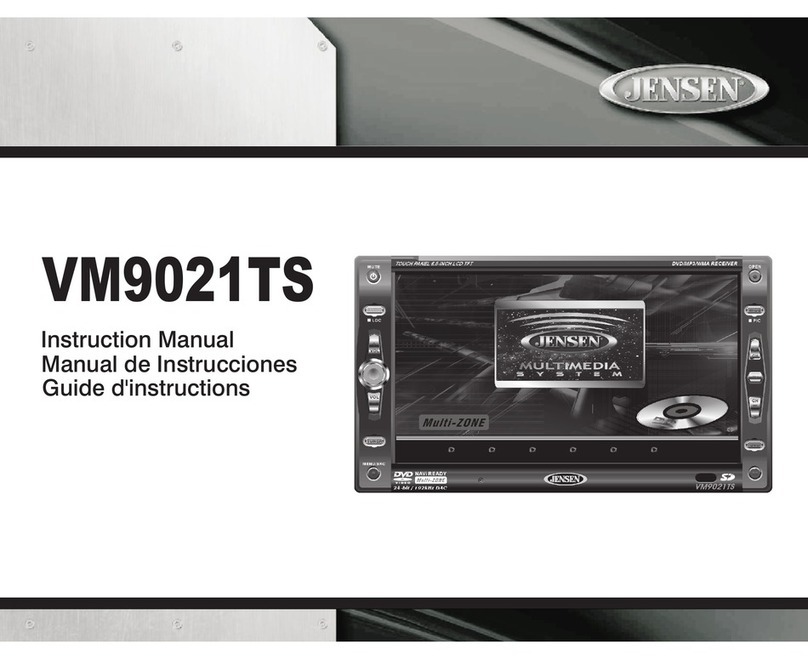 Jensen Mobile Multimedia AM/FM/DVD Receiver... User manual