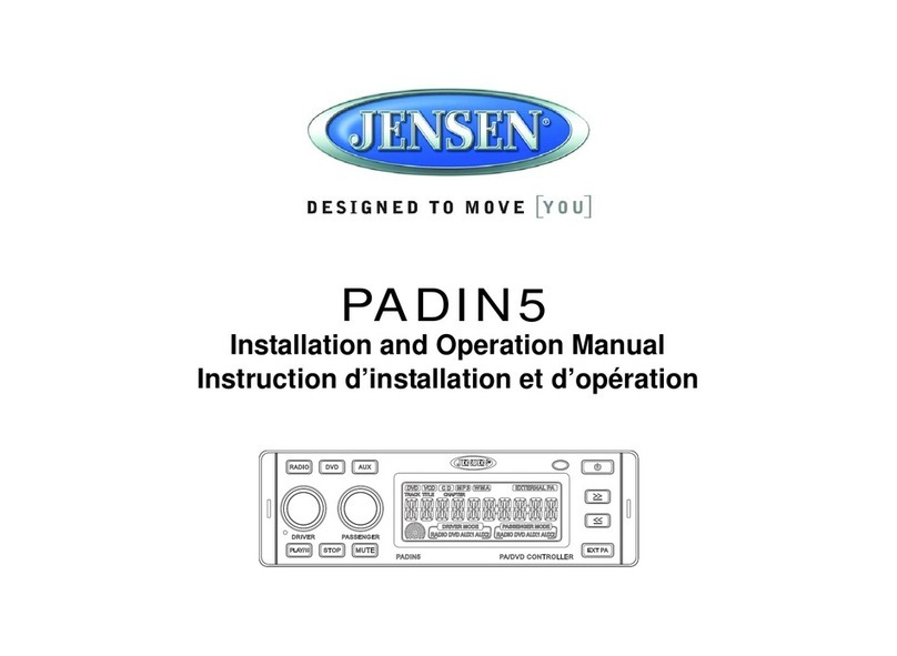 Jensen PADIN5 User manual