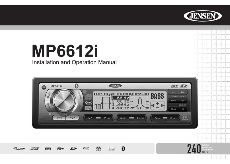 Jensen MP6612i User manual