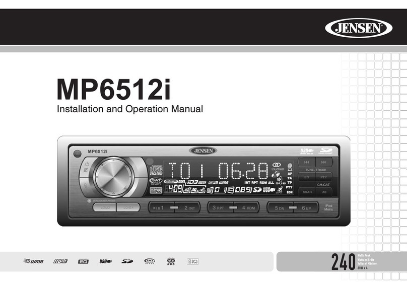 Jensen MP6512i User manual