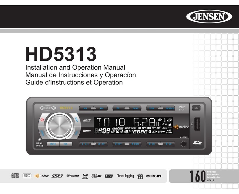 Jensen HD5313 User manual