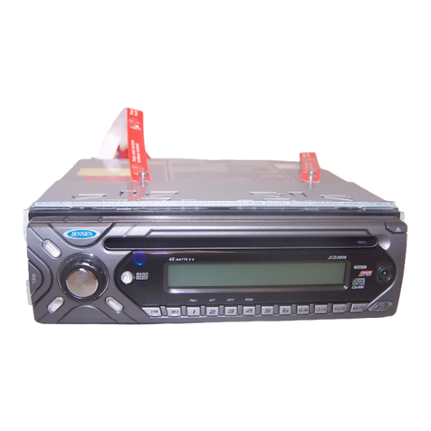 Jensen JCD3006 Installation and operation manual