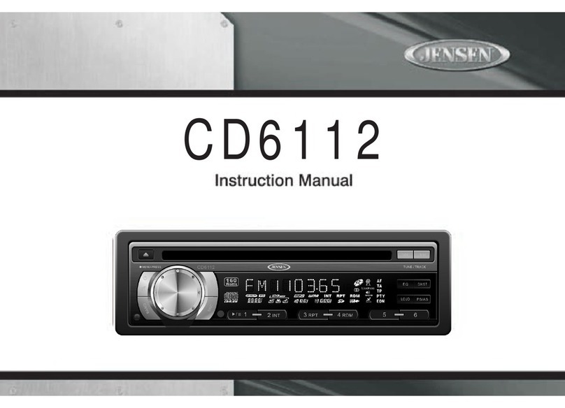 Jensen CD6112 - CD Receiver instruction manual