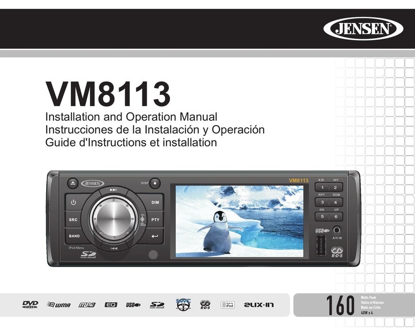 Jensen VM8113 User manual