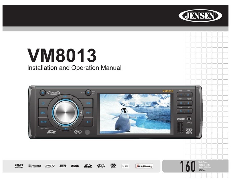Jensen VM8013 User manual