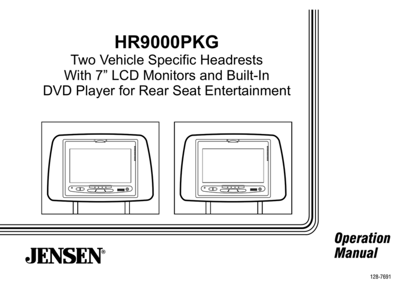 Jensen HR9000PKG User manual