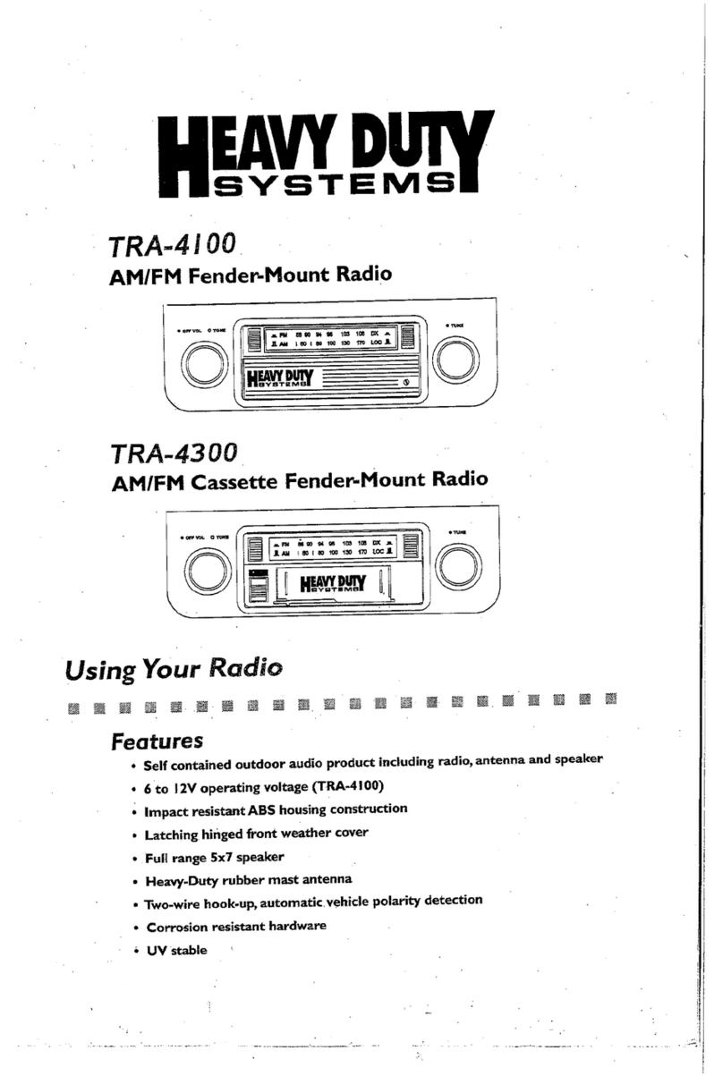 ASA Electronics Heavy Duty Systems TRA-4100 using manual