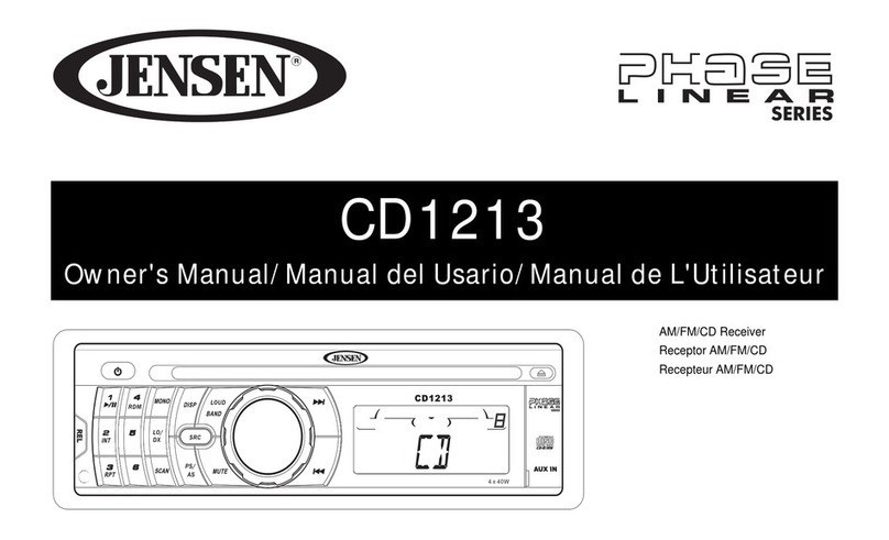 Jensen Phase Linear CD1213 User manual