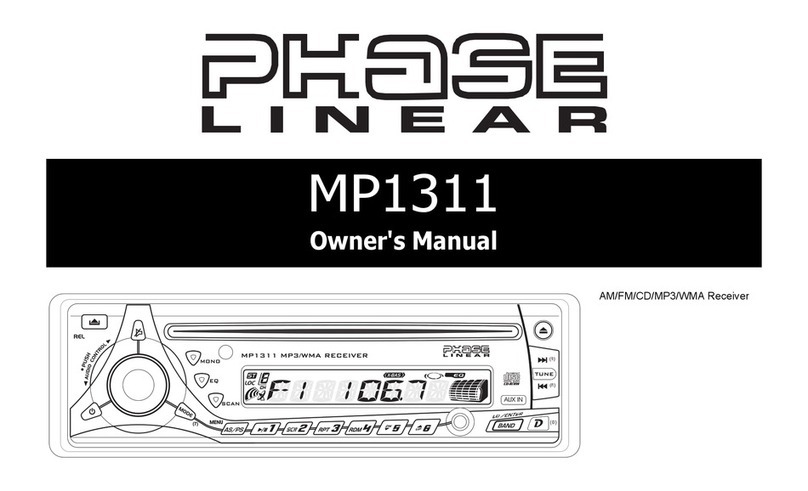 Phase Linear MP1311 owner's manual