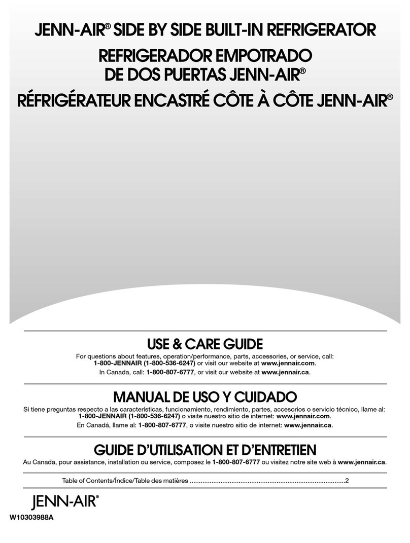 Jenn-Air W10303988A Use and care guide